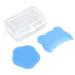 2Pcs Baby Scalp Brush Set - Soft Silicone Bath Brush for Newborns - Blue - Buy Online on GoSupps.com