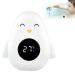 Bathecromometer baby digital bath thermometer with LED touchscreen penguins bath thermometer for children & baby to measure the water temperature and play in the bathing wann (white)