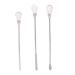 Nail Spatula Nail Art Spoon Easy to Carry for Mixing Nail Polish Glitter Powder for Picking Up Nail Decorations(Pink)