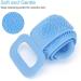 Double Sided Silicone Back Scrubber - Extra Long Bath Body Brush for Men & Women (Blue) - Buy Online on GoSupps.com