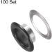 100 Set Black Round Grommets 10mm Metal Eyelets for Scrapbooking, Shoes, Clothes - HARFINGTON - Buy Online on GoSupps.com