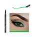 MAFK Liquid Eyeliner Matte Liquid Eyeliner Colorful Eye Liner Pen Neon Eyeliner Makeup Waterproof Smudge-Proof Smooth Eyeliner Pen (Green)