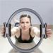 Gorilla Sports Pilates Ring - 36cm Light & Slipproof Resistance Circle for Yoga & Fitness - Double Handle Padded Includes Bag - Thigh Trainer in Gray - Buy Online on GoSupps.com