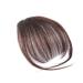 Minkissy Clip in Hair Bangs Fringe Hairpieces Human Hair Extensions for Girls Women (Light Brown)