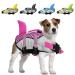 AIITLE Dog Life Preserver, Dog Flotation Vest for Swimming, Beach Boating Surfing Water Sports with High Buoyancy, Shark Dog Flotation Vest for Extra Large Dogs Pink XL X-Large Pink