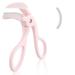 TIESOME Eyelash Curlers Wide-Angle Eye Lash Curler Pink Eyelash Curler with 1 Silicone Refill Pad Small Eye Lash Curler Quick Natural Curling for Long Lasting(Pink)