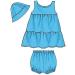 BUTTERICK B5017 Infants' Top Dress Panties Shorts Pants and Hat Pattern Set - Buy Online on GoSupps.com