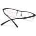 Buy Rapping Glasses | Half Frame Multifocal Black Reading Glasses for Men & Women - Anti-Blue Light +1.00 +1.50 +2.50 Diopters Available - Buy Online on GoSupps.com