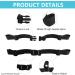 Adjustable Chest Strap Backpack - 2 Pack Nylon Chest Strap with Buckle for School Bags & Hiking | Heavy Duty Quick Lock Shoulder Straps - Black - Buy Online on GoSupps.com
