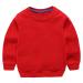 Taigood Kids Jumper for Boys Cotton Sweatshirt Long Sleeve T Shirts Pullover Autumn Winter Age 1-7 Years 6-7 Years Red