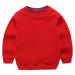 Taigood Kids Jumper for Boys Cotton Sweatshirt Long Sleeve T Shirts Pullover Autumn Winter Age 1-7 Years 4-5 Years Red