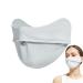 UV Protection Face Covers Sun Protection Face Mask - UPF 50+ Anti UV Face Cover for Women - Quick Dry UVA & UVB Face Mask for Outdoor Sports Lovers for Fishing and Running Gray