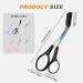 2024 Upgraded Eyebrow Trimmer Scissors with Comb - Precision Hair Removal Tool in Purple | Non-Slip Makeup Essential - Buy Online on GoSupps.com