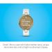 Garmin Lily Small Smartwatch - Touchscreen, Patterned Lens - Light Gold/White Leather Band - Buy Online on GoSupps.com