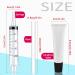 50PCS Lip Gloss Tubes with Black Caps | Refillable Cosmetic Squeeze Tubes + Syringes for DIY Lip Gloss Base | 15ml Capacity | Includes Tag Labels Stickers - Buy Online on GoSupps.com