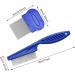 2 Pcs Cat Flea Comb Flea Comb for Cats Portable Tight Design Non Slip Handle for Long-Haired Cat Short-Haired Cat - Buy Online on GoSupps.com