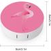 Flamingo Round Case For Contact Lens Kit Storage Box with Mirror Printed - Buy Online on GoSupps.com