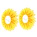 Alipis 2pcs Sunflower Headgear Sunflower Headdress Sunflower Hat Hood Daisy Crown Child Silk Cloth Prom