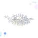 Ipetboom Silver Barrettes Hair Accessories Hair Barrettes for Women Silver Hair Clip Silver Headpiece Hair Side Comb Hair Comb Crystal Bridal Hair Combs Hairpin Bride Wedding - Buy Online on GoSupps.com