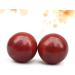 BUIFULSIC Wooden Massage Device - 2-Stick Hand Roller Ball for Wrist Strength & Relaxation - 5cmx5cm Red Bamboo Fitness Tool - Buy Online on GoSupps.com