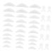 NOLITOY 1 Set Eyelash Silicone Patch Perming Eyelash Pad Eyelash Extension Pads Silicon Curler Pad Lash Lifting Shield Pads Washers Eyelash Perm Pads White Suite