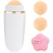Portable Oil Control Roller with Volcanic Ball and Cleaning Sponge - White | Reusable Oil Absorbing Volcanic Roller - Buy Online on GoSupps.com