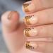 24pcs Leopard Print Short Square French Tip Artificial Nails - Trendy Nail Art for Stylish Looks - Buy Online on GoSupps.com