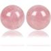Juanxian Rose Quartz Massage Balls - 4 cm Fitness & Acupoint Massage Set (2 Pieces) | Gift Box Included | Muscle Stretching & Health Care Tools - Buy Online on GoSupps.com