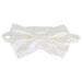 SHIDOW Sleep Eye Mask with Bow Silk Eye Mask for Sleeping with Elastic Band Reusable Eye Mask Suitable for Girls and Women Travel Family Nap (1 Pcs Milky White)