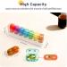 Fancy Large Weekly Pill Organizer - 7 Day Moistureproof Medicine Case Aesthetic AM/PM Vitamin Organizer - Detachable & Stylish Design - Buy Online on GoSupps.com