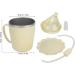 Convalescent Feeding Cup 350ml 304 Stainless Steel Adaptive Drinking Cup with Straw Leakproof Lightweight Bed Sippy Cup Drinking Aids for The Elderly Patient Disabled - Buy Online on GoSupps.com
