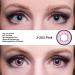 Buy Matlens EOS Colored Contact Lenses - Rosa Pink J-203 | 2 Lenses + Case & Care 50ml | -4.75 Dioptries | International Shipping - Buy Online on GoSupps.com