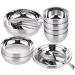 SHAOHUASC Bowl Bowl Thick Stainless Steel Bowl Family Set