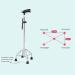 Practical Elderly People Small Four Leg Based Aluminum Alloy 10 Height Adjustment Walker with Appropriate Cane for Disabled People gait Cane Interesting - Buy Online on GoSupps.com