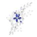 Housoutil Elegant Photo Props Hair Combs for Women Womens Hair Clips Rhinestone Barrettes Floral Hair Rhinestone Bobby Pins Flower Design Hair Comb Accessories Banquet Dress