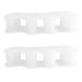 Szutfidy hallux valgus toe separator separate toes device 1 pair soft for bale toe corrector Equipment protective care tool with 3 holes white