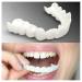 2 Pairs Cosmetic Teeth Smile Veneers Snap -in Teeth - Instant Perfect Snap on Veneers False Teeth (Work for Top and Bottom) - Perfect Braces for White Teeth Beautifully Tidy
