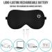Heated Eye Mask - Rechargeable Wireless Warm Compress for Dry Eyes & Dark Circles | Silk Heating Pad Gift for Men & Women - Buy Online on GoSupps.com