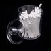 Alvinlite Transparent Cotton Swab Holder - Acrylic Round Organizer for Cotton Pads & Buds | Stylish Storage Solution - Buy Online on GoSupps.com