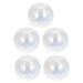 Heallily 5 x empty mini glass ball bottles round transparent spherical pendant desired ball bottle DIY trailer for earrings necklaces jewelry production (4 sizes) transparent 1.4x1.4cm