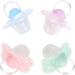 Tnfeeon Newborn Pacifier Set - 4PCS Soft Silicone Binkies for 0-3 Months - Flexible & Lightweight - Buy Online on GoSupps.com
