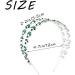 IYOU Crystal Wedding Headband Crown Sparkly Rhinestone Green Double Layer Headpiece Tiara Bridesmaid Guest Queen Hair Accessories for Women - Buy Online on GoSupps.com