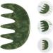 Beaupretty 2pcs Jade Massage Comb & Gua Sha Tool - Scalp & Facial Massage for Ultimate Head Care | International Shipping Available - Buy Online on GoSupps.com