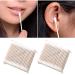 Bee & Flow 400 pieces Wattstabchen Bamboo Cleaning stick Watt carrier Double head Wooden stick with thick cotton head Cotton Buds for make-up cleaning polishing ear cleaning wound care