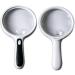 Meichoon Handheld Magnifier 3x 10x Magnification | Extra Large Optical Lens | 4 LEDs Illuminated | Ideal for Elderly Reading and Children's Exploration - White - Buy Online on GoSupps.com