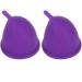 ALUPRE SILICON Menstrual Cup - Reusable & Eco-Friendly Hygiene Tool | 2 Large Lila Cups + Storage Pocket - Perfect for Women - Buy Online on GoSupps.com