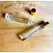 10ml Tall Square Roller Bottle (Gold Cap)