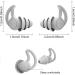 Reusable Soft Silicone Ear Plugs for Sleeping, Snoring, Work & Studying - 2 Pairs Grey - Buy Online on GoSupps.com