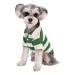 Polo shirt for small dogs two-legged strip shirt puppy costume summer t shirt fashionable clothing for bichon French bull dog dog shirt striped dog shirt breathable green 3x large