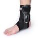 Dual Protective Guards Ankle Brace for Plantar Fasciitis Sprained Ankle Achilles Tendonitis Relief Breathable Cooling Ankle Brace Stabilizer for Men Women Volleyball Basketball Medium Black